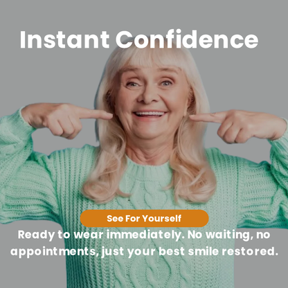 Ezzory™ Premium Snap-On Smile Kit — At-Home Fitting for a Confident Smile