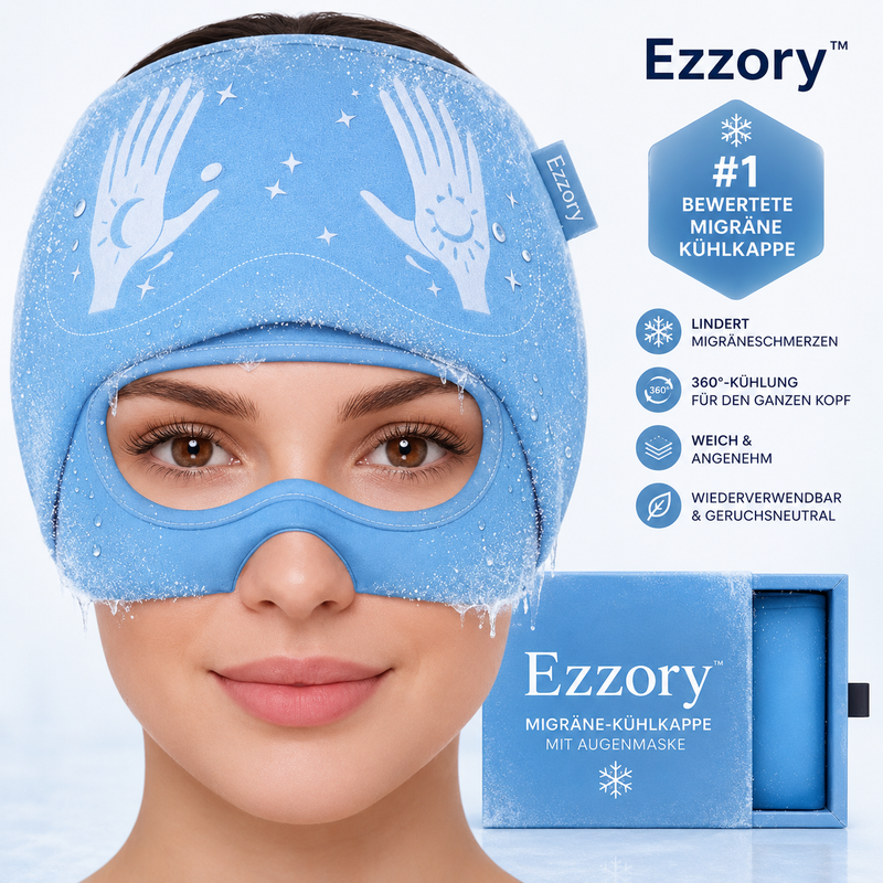 Ezzory™ – Migräne-Kühlkappe mit Augenmaske